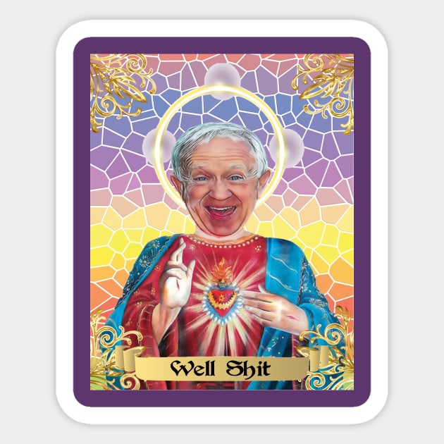 Funny Leslie Jordan Sticker by CreatingChaos